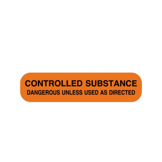 Controlled Substance Sticker