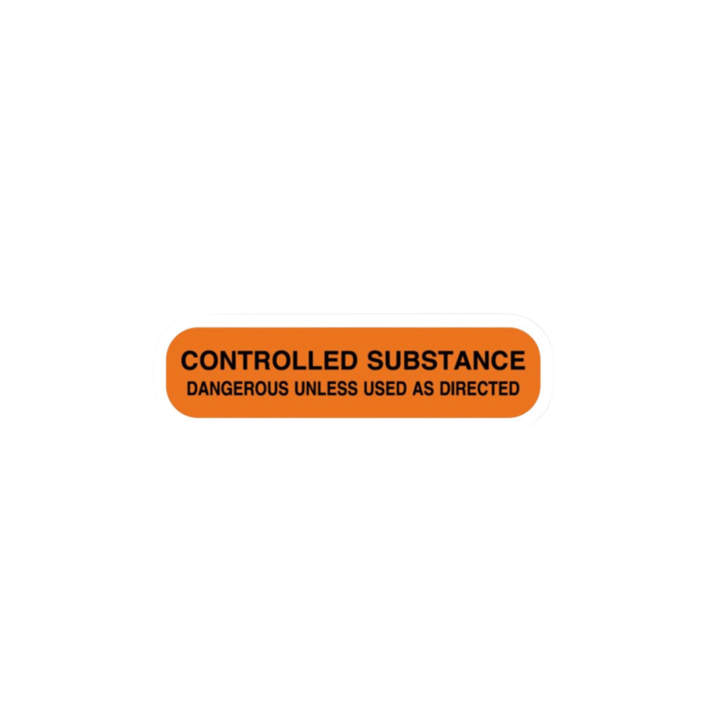 Controlled Substance Sticker