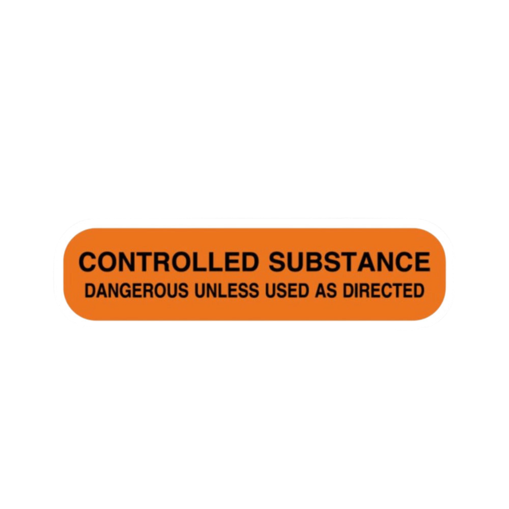 Controlled Substance Sticker